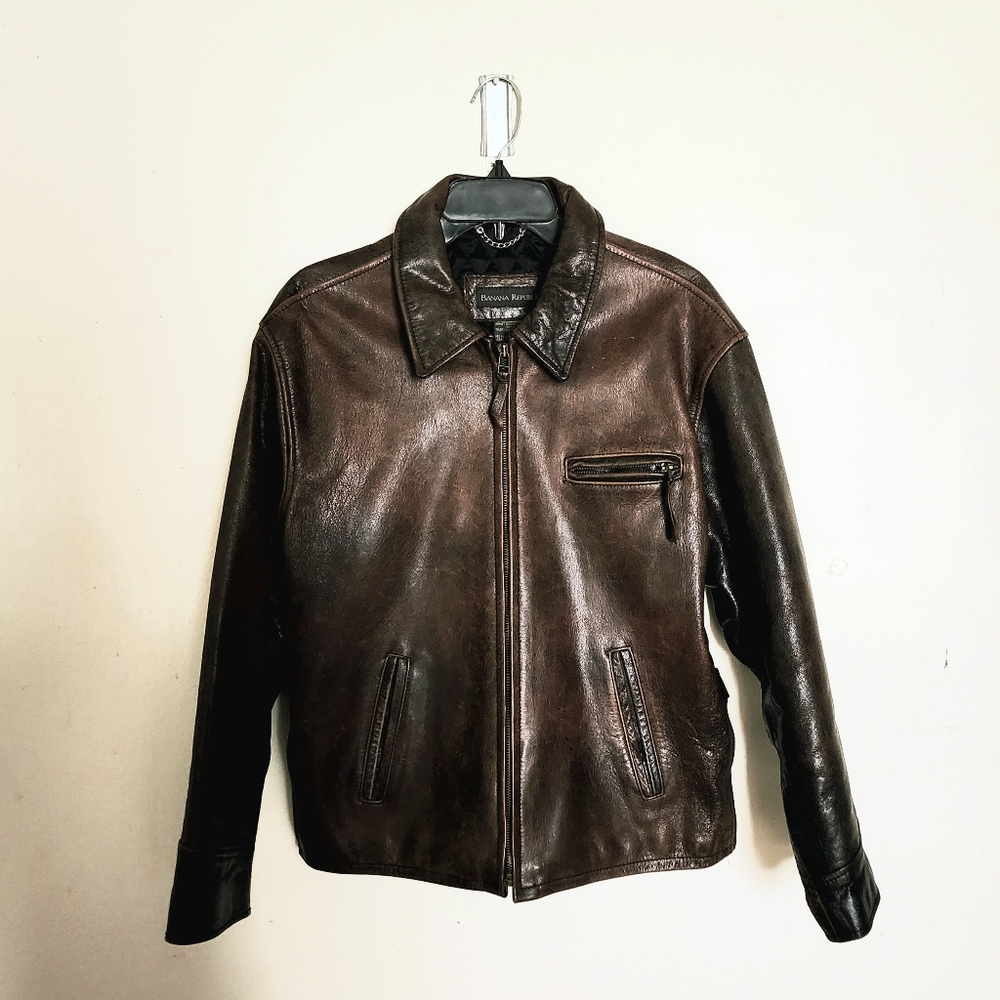 Banana Republic Brown Leather Jacket